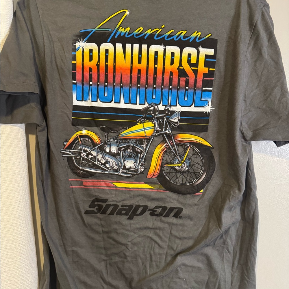 Snap-on Gray American Ironhorse Tee